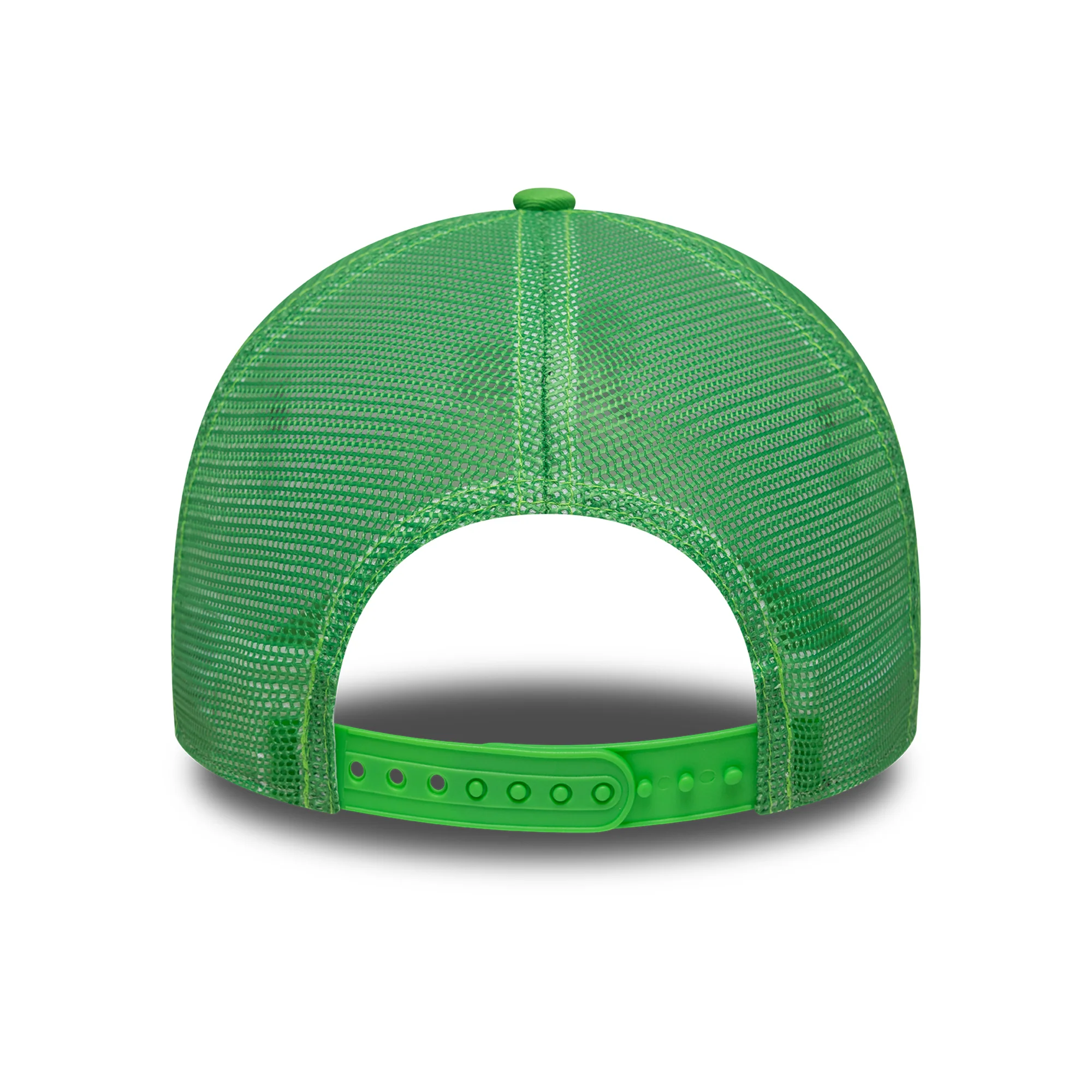New Era A-Frame Athletics Trucker Cap - MLB League Essential - Knallgrün-Weiß - Image 3
