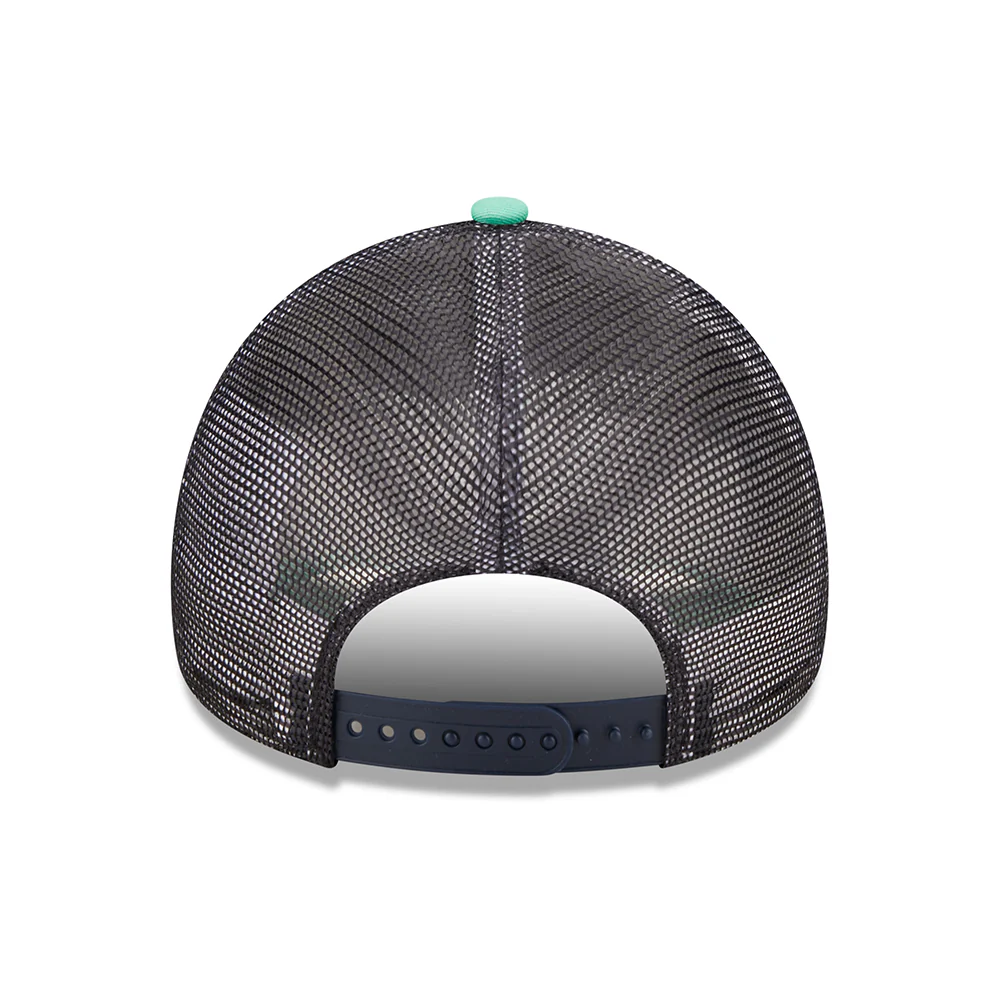 New Era A-Frame Bay Trucker Cap - Location Icon - Türkis-Weiß - Image 3