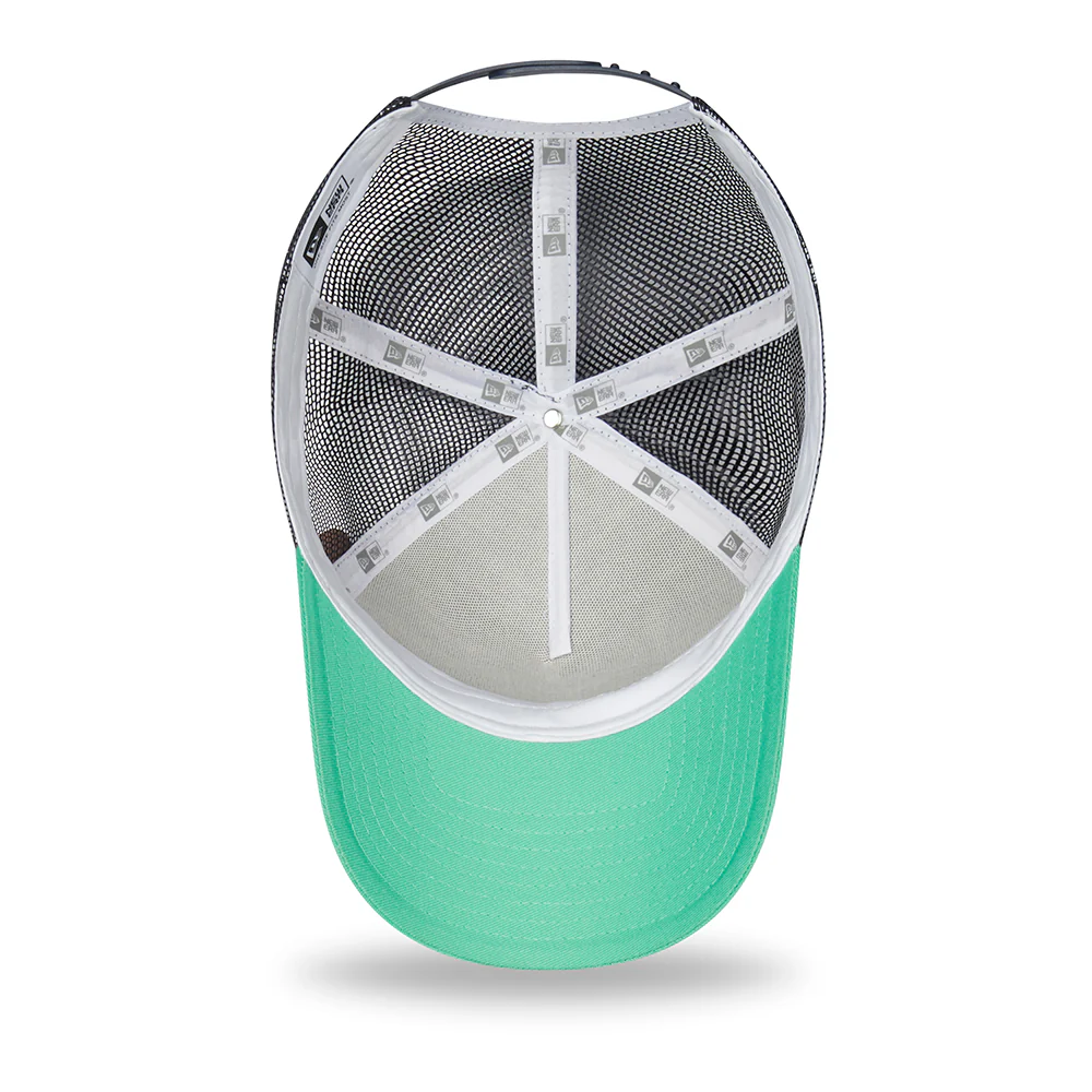 New Era A-Frame Bay Trucker Cap - Location Icon - Türkis-Weiß - Image 4