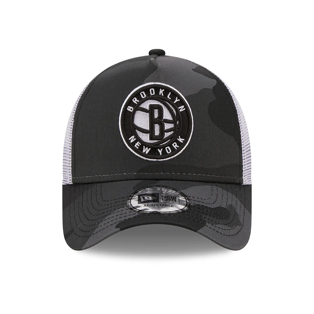 New Era A-Frame Brooklyn Nets Trucker Cap - NBA Camo - Grau - Image 2