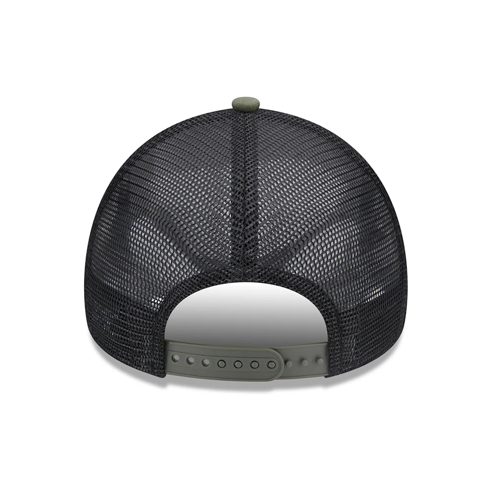 New Era A-Frame Chelsea FC Trucker Cap - Seasonal Lion Crest - Olivgrün-Schwarz - Image 4