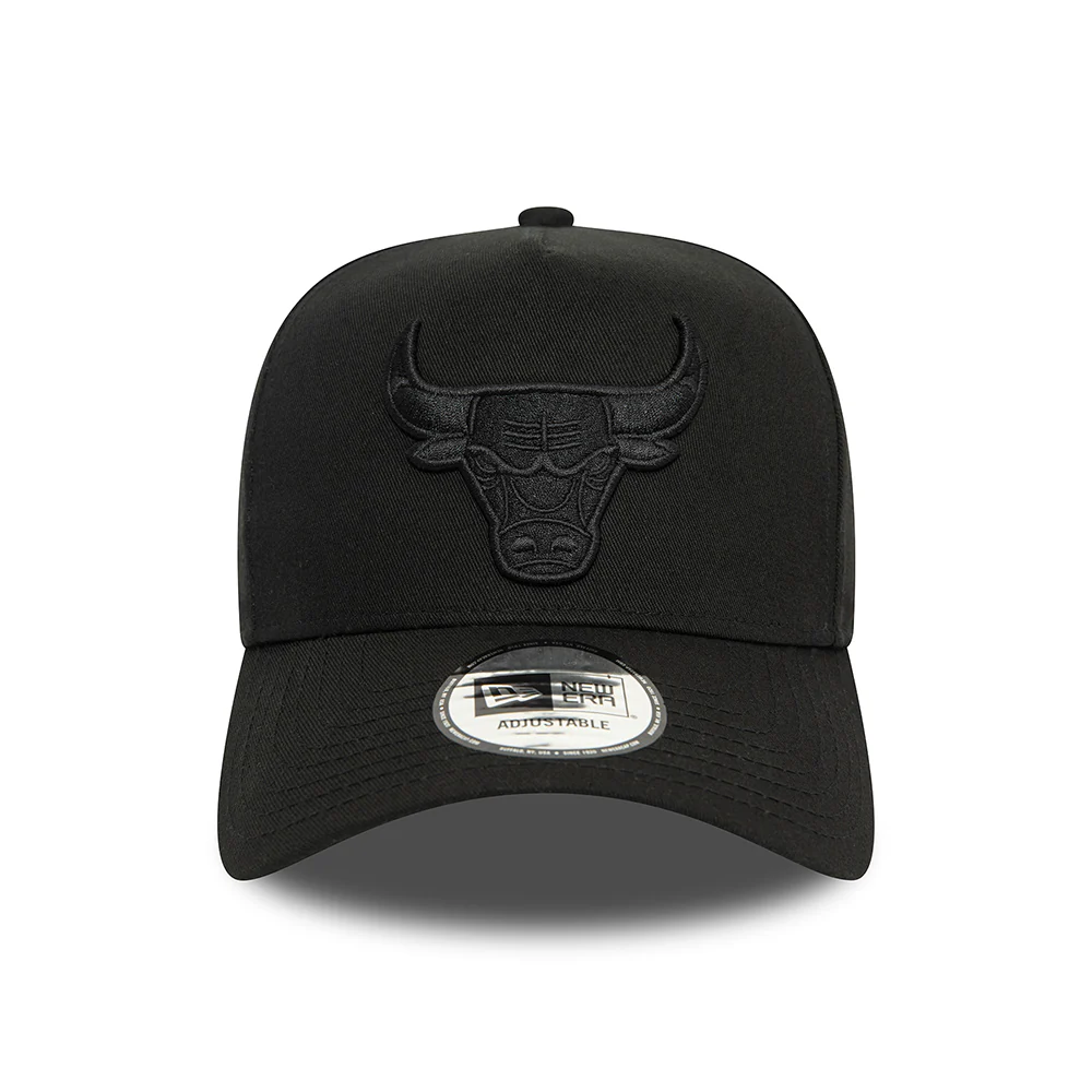 New Era A-Frame Chicago Bulls Snapback Cap - NBA Monochrome - Schwarz auf Schwarz - Image 2