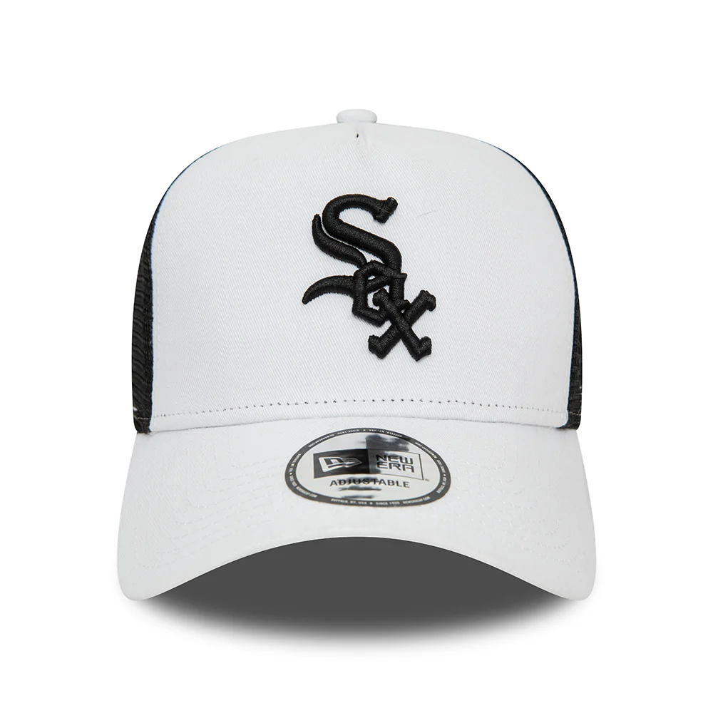 New Era A-Frame Chicago White Sox Trucker Cap - MLB League Essential II - Weiß-Schwarz - Image 2