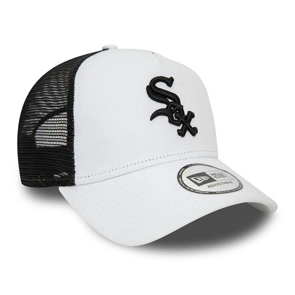 New Era A-Frame Chicago White Sox Trucker Cap - MLB League Essential II - Weiß-Schwarz - Image 3