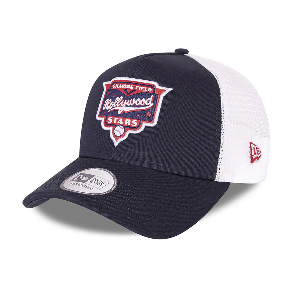 New Era A-Frame Hollywood Stars Trucker Cap - Minor League Patch - Marineblau