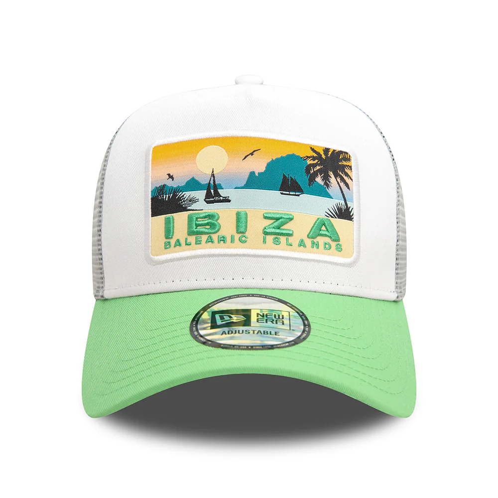 New Era A-Frame Ibiza Trucker Cap - NE Summer - Weiß-Helles Grün - Image 2