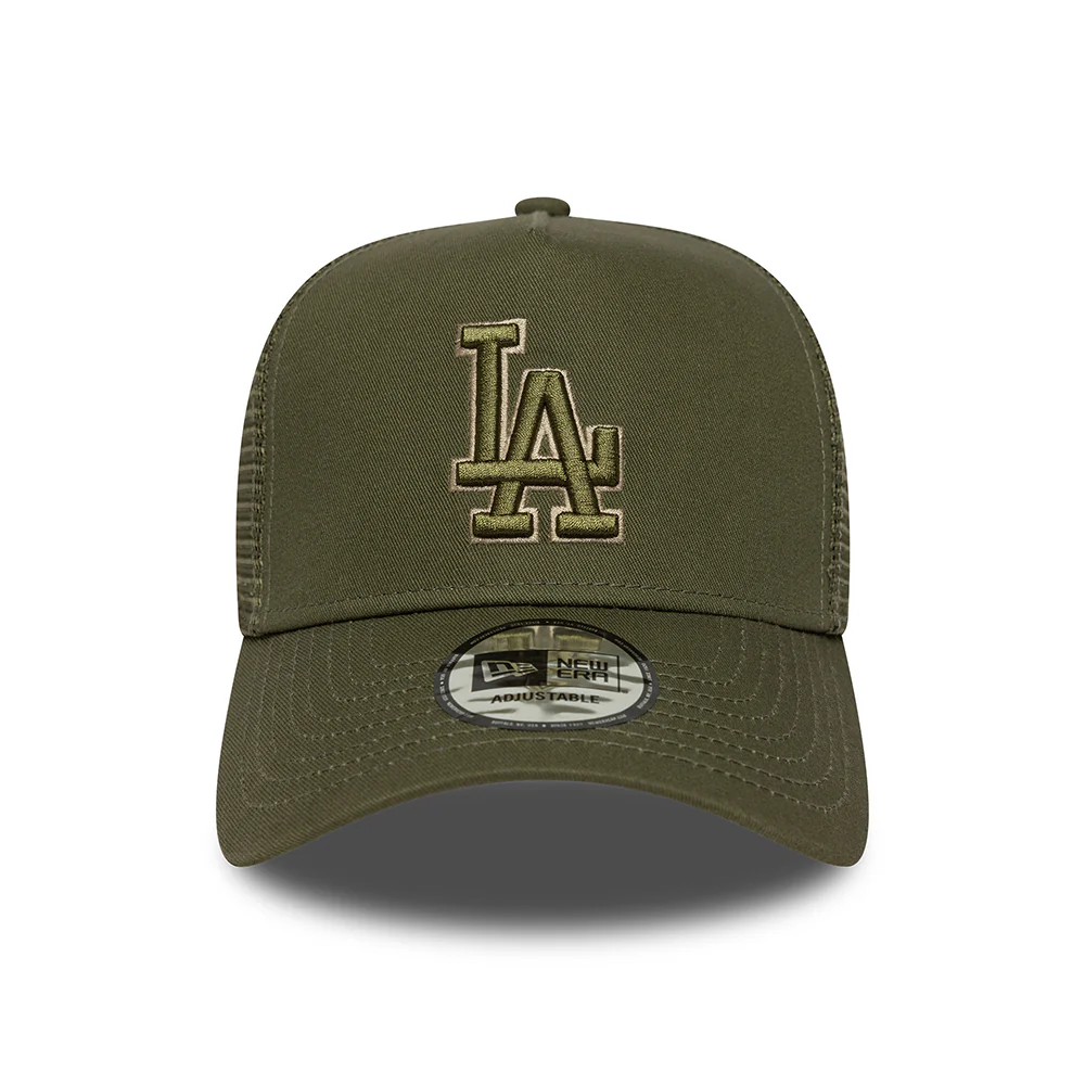New Era A-Frame L.A. Dodgers Trucker Cap - MLB Outline - Olivgrün - Image 2