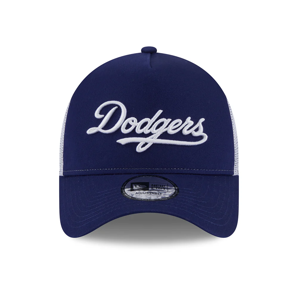 New Era A-Frame L.A. Dodgers Trucker Cap - MLB Team Script - Dunkelblau-Weiß - Image 2