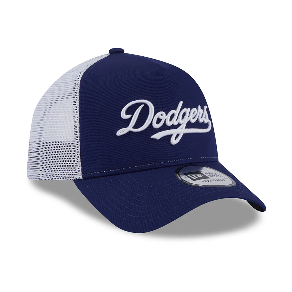 New Era A-Frame L.A. Dodgers Trucker Cap - MLB Team Script - Dunkelblau-Weiß - Image 3