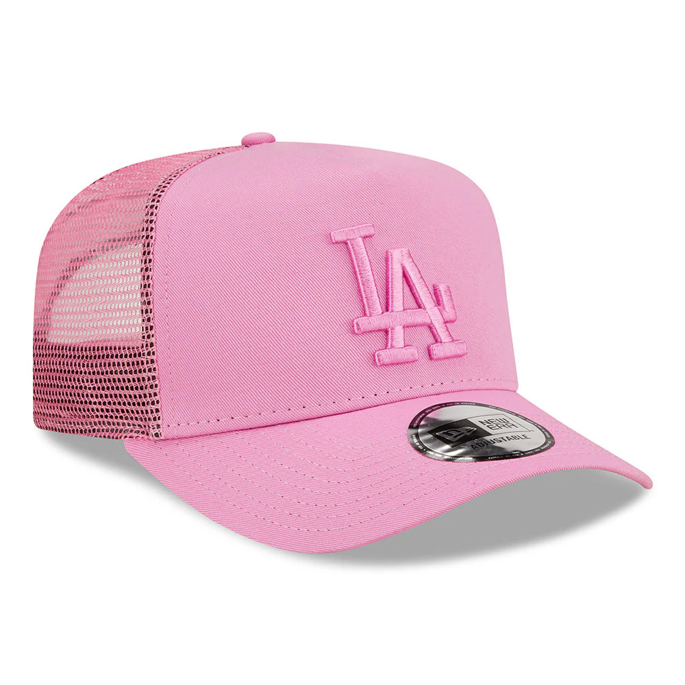 New Era A-Frame L.A. Dodgers Trucker Cap - MLB Tonal Mesh - Rosa - Image 3