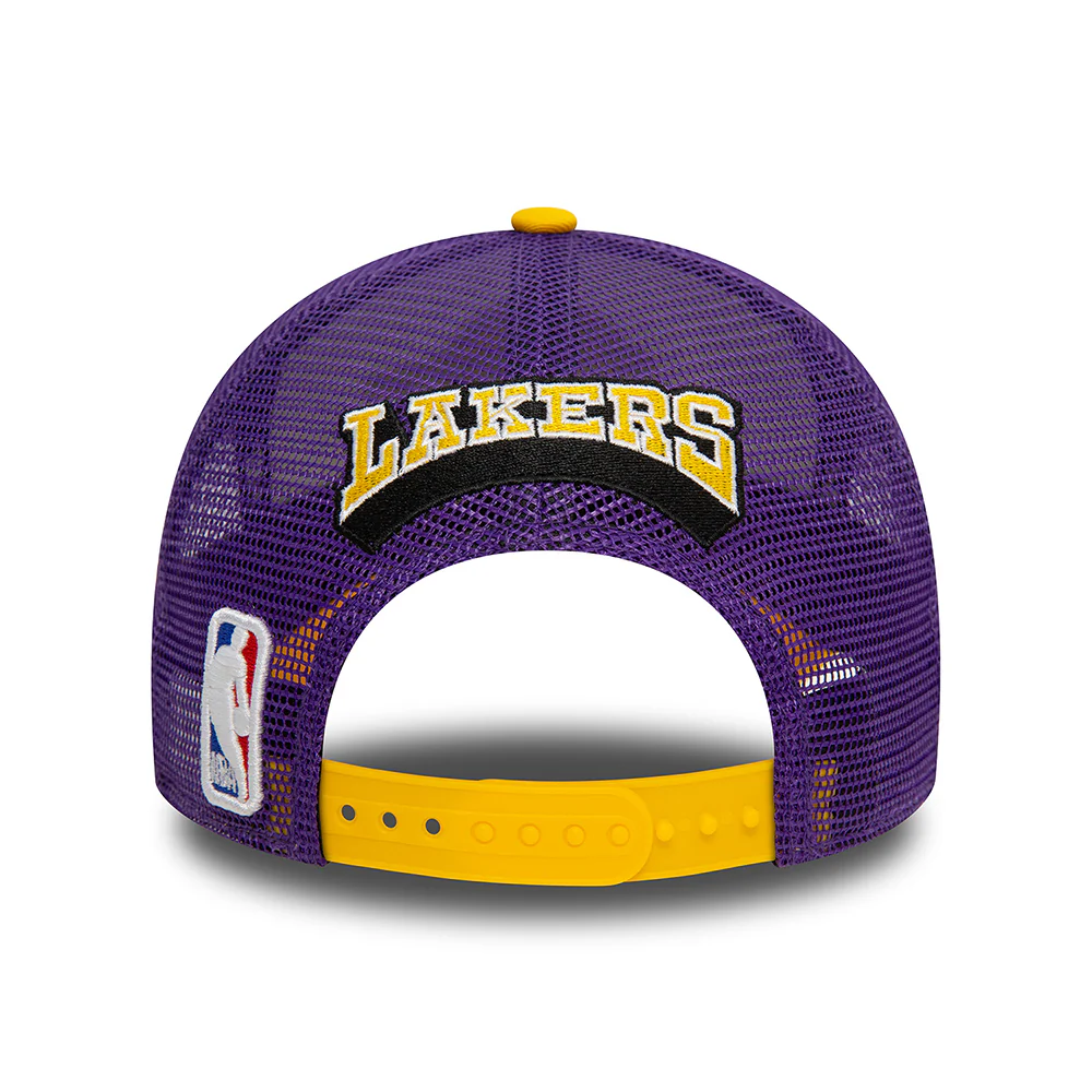 Patagonia A-Frame L.A. Lakers Trucker Cap - NBA Rear Arch - Weiß-Gelb-Lila - Image 4