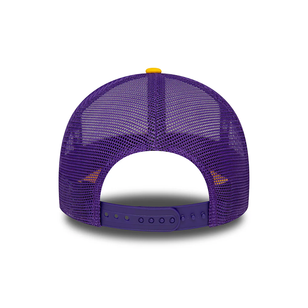 New Era A-Frame L.A. Lakers Trucker Cap NBA Retro - Weiß-Gelb-Lila - Image 3
