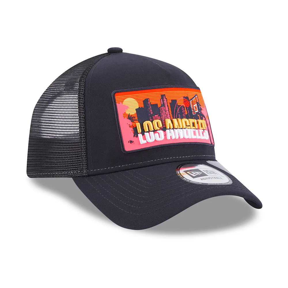 New Era A-Frame Los Angeles Trucker Cap - License Plate - Marineblau - Image 3
