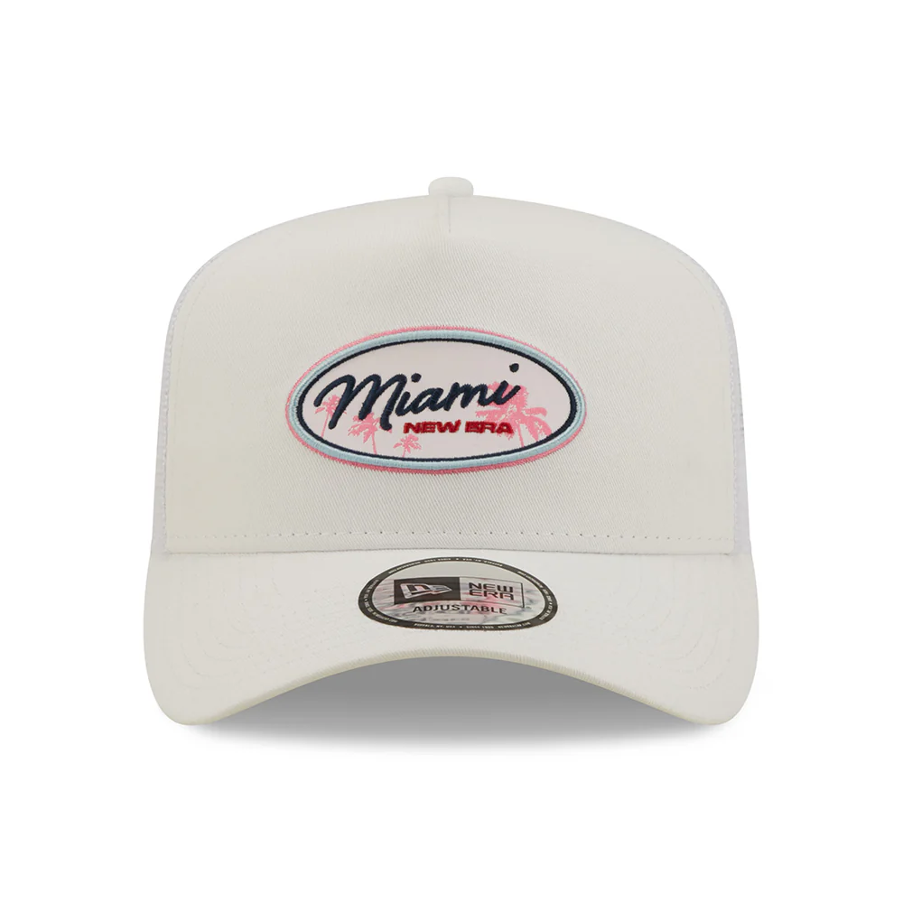 New Era A-Frame Miami Trucker Cap - Oval State - Weiß - Image 2