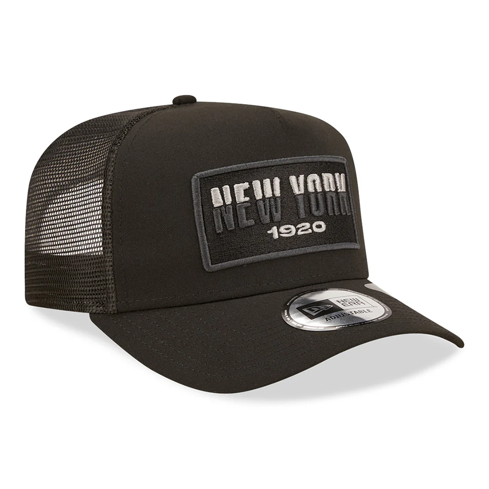 New Era A-Frame New York Trucker Cap - USA State - Schwarz - Image 3