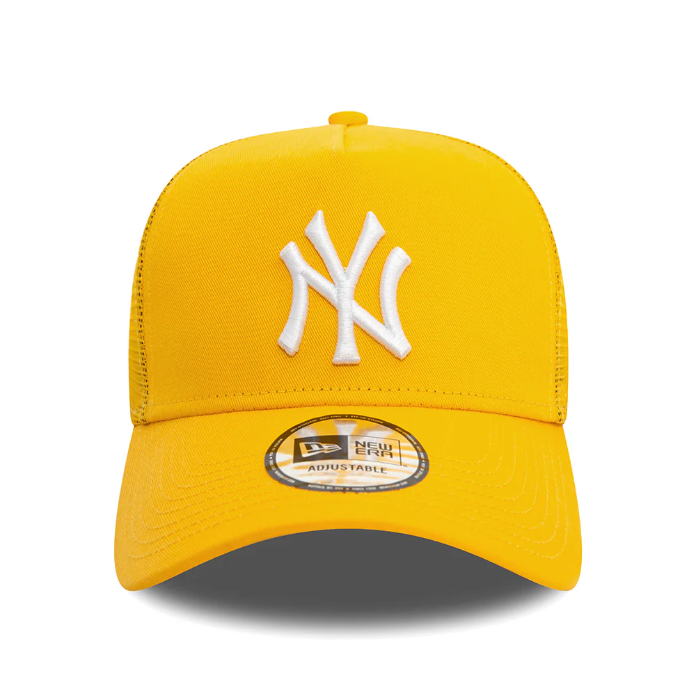 New Era A-Frame New York Yankees Trucker Cap - MLB League Essential II - Gelb-Weiß - Image 2