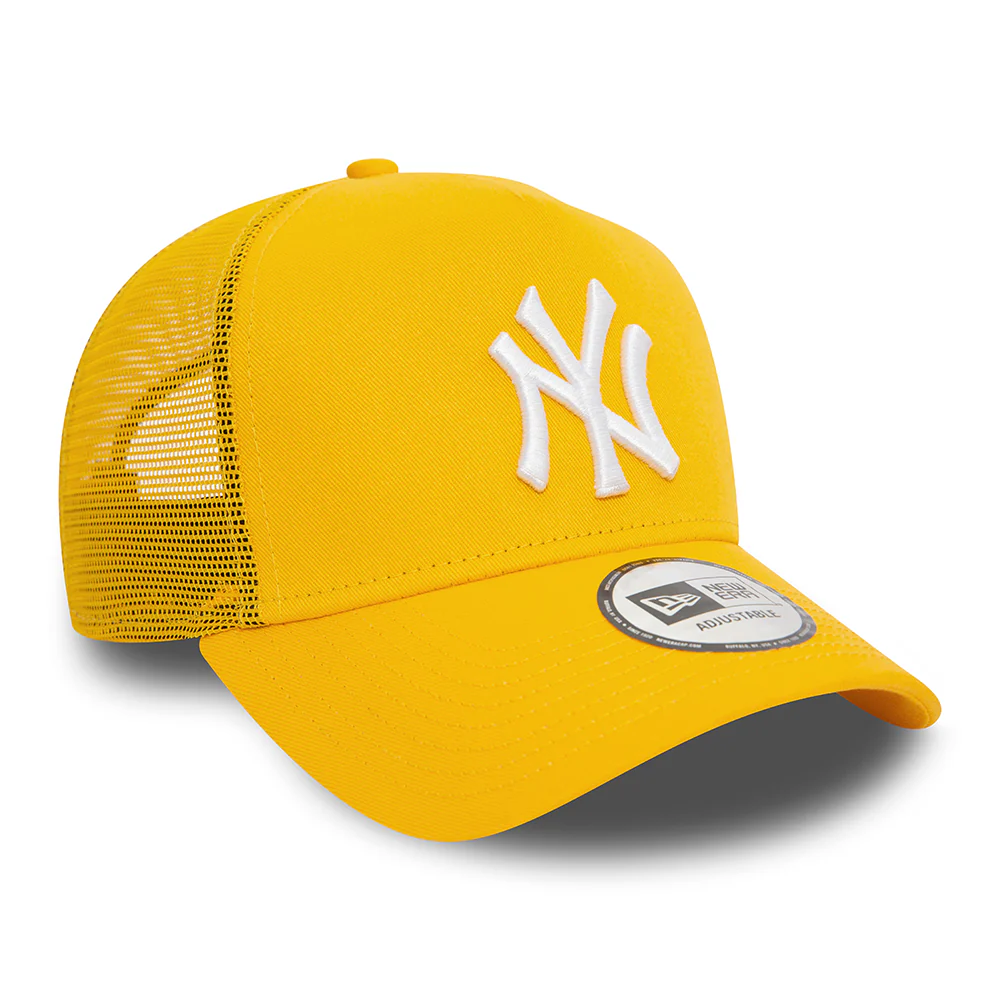 New Era A-Frame New York Yankees Trucker Cap - MLB League Essential II - Gelb-Weiß - Image 3