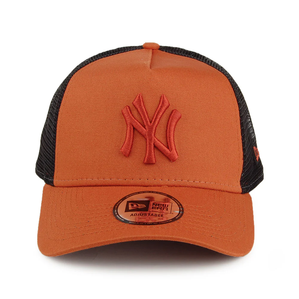 New Era A-Frame New York Yankees Trucker Cap MLB League Essential - Rostrot-Schwarz - Image 2