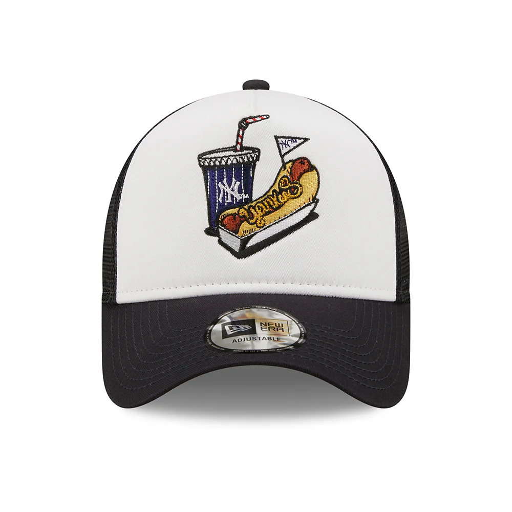New Era A-Frame New York Yankees Trucker Cap - MLB Stadium Food - Marineblau-Weiß - Image 2