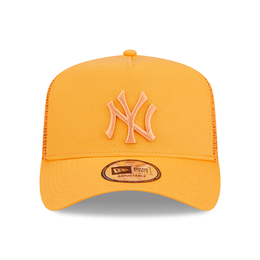 New Era A-Frame New York Yankees Trucker Cap - MLB Tonal Mesh II - Orange - Image 2