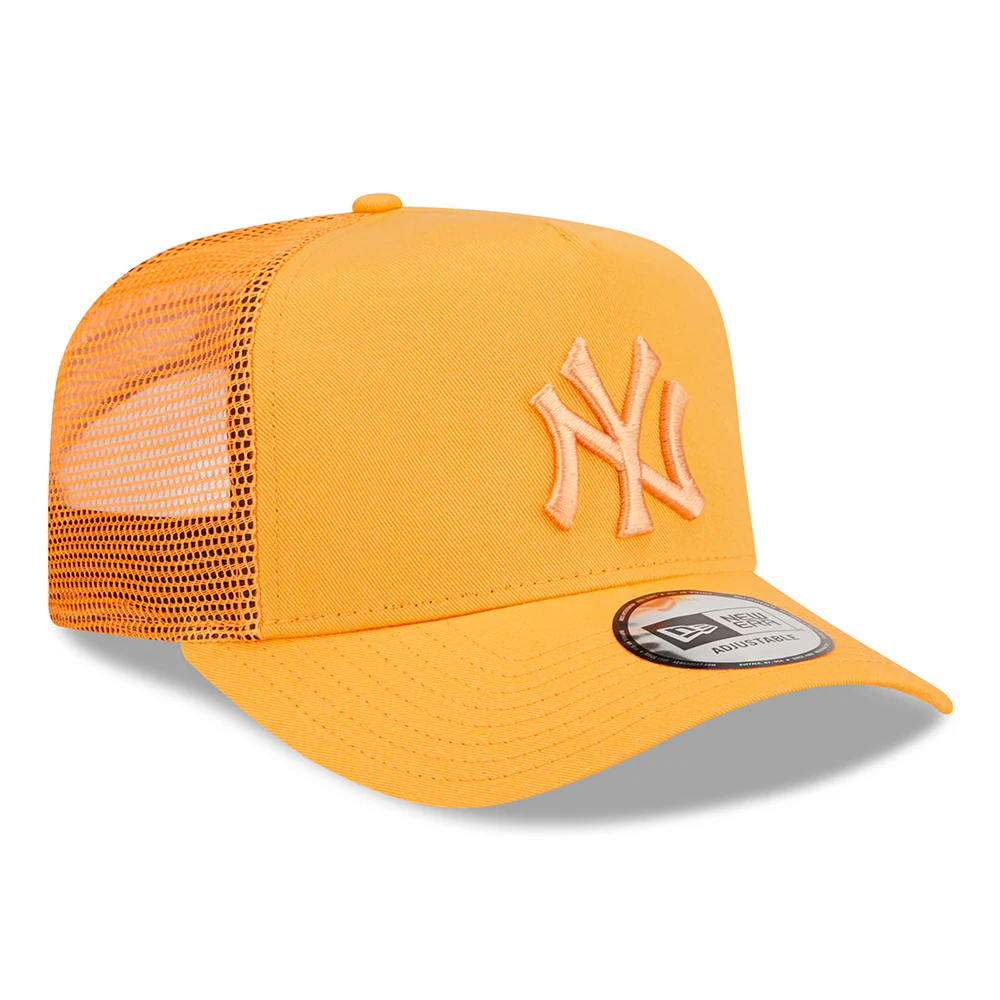 New Era A-Frame New York Yankees Trucker Cap - MLB Tonal Mesh II - Orange - Image 3