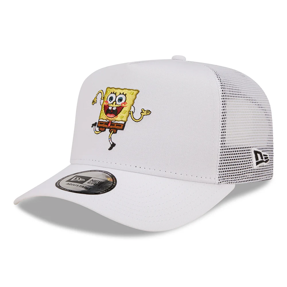 New Era A-Frame SpongeBob Schwammkopf Trucker Cap - Nickelodeon - Weiß