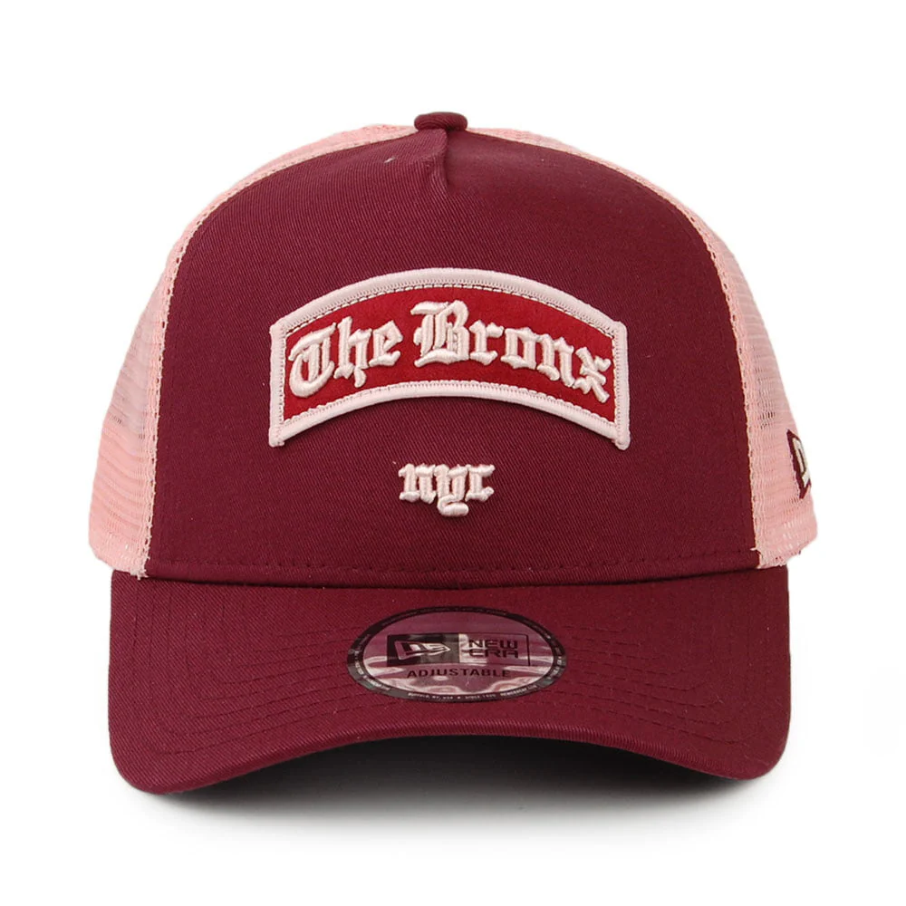New Era A-Frame Trucker Cap - Borough The Bronx - Burgunderrot - Image 2