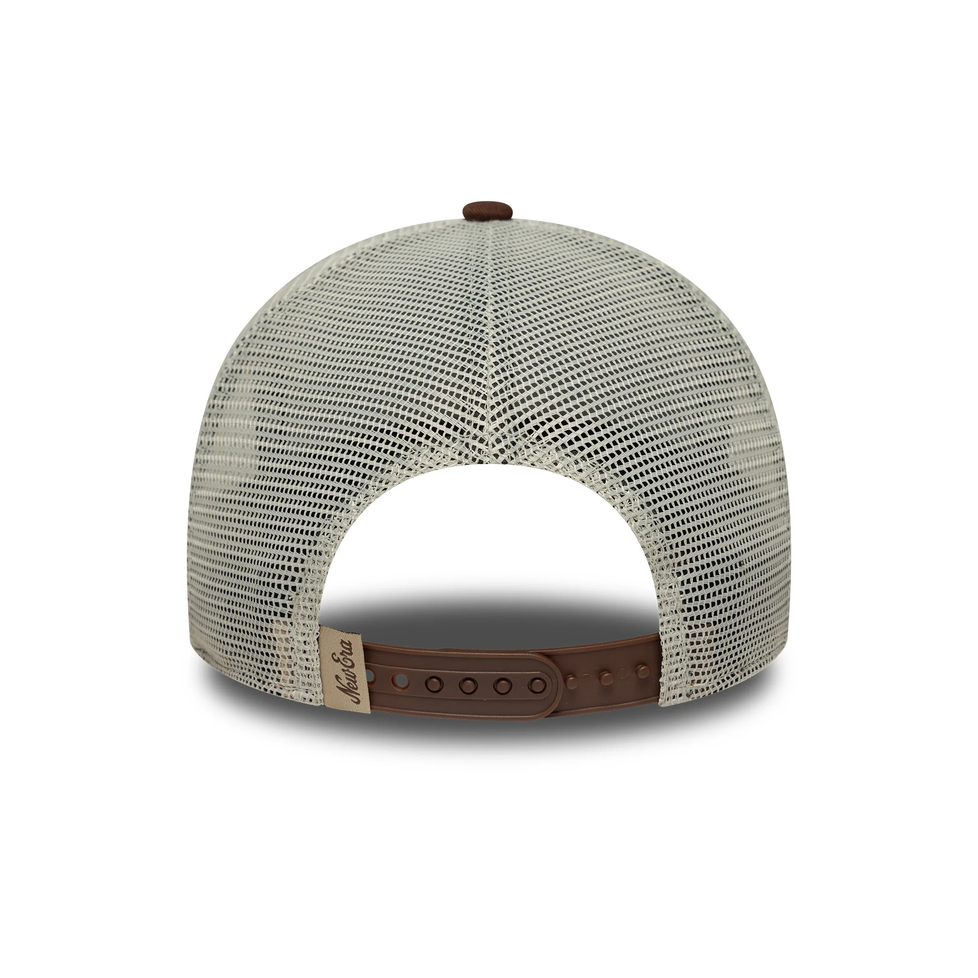 New Era A-Frame Trucker Cap - NE Patch - Schokolade-Steingrau - Image 4