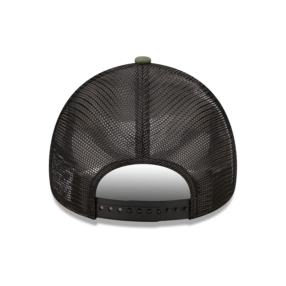 New Era A-Frame Wakiki Beach Trucker Cap - Location Icon - Olivgrün-Weiß - Image 3