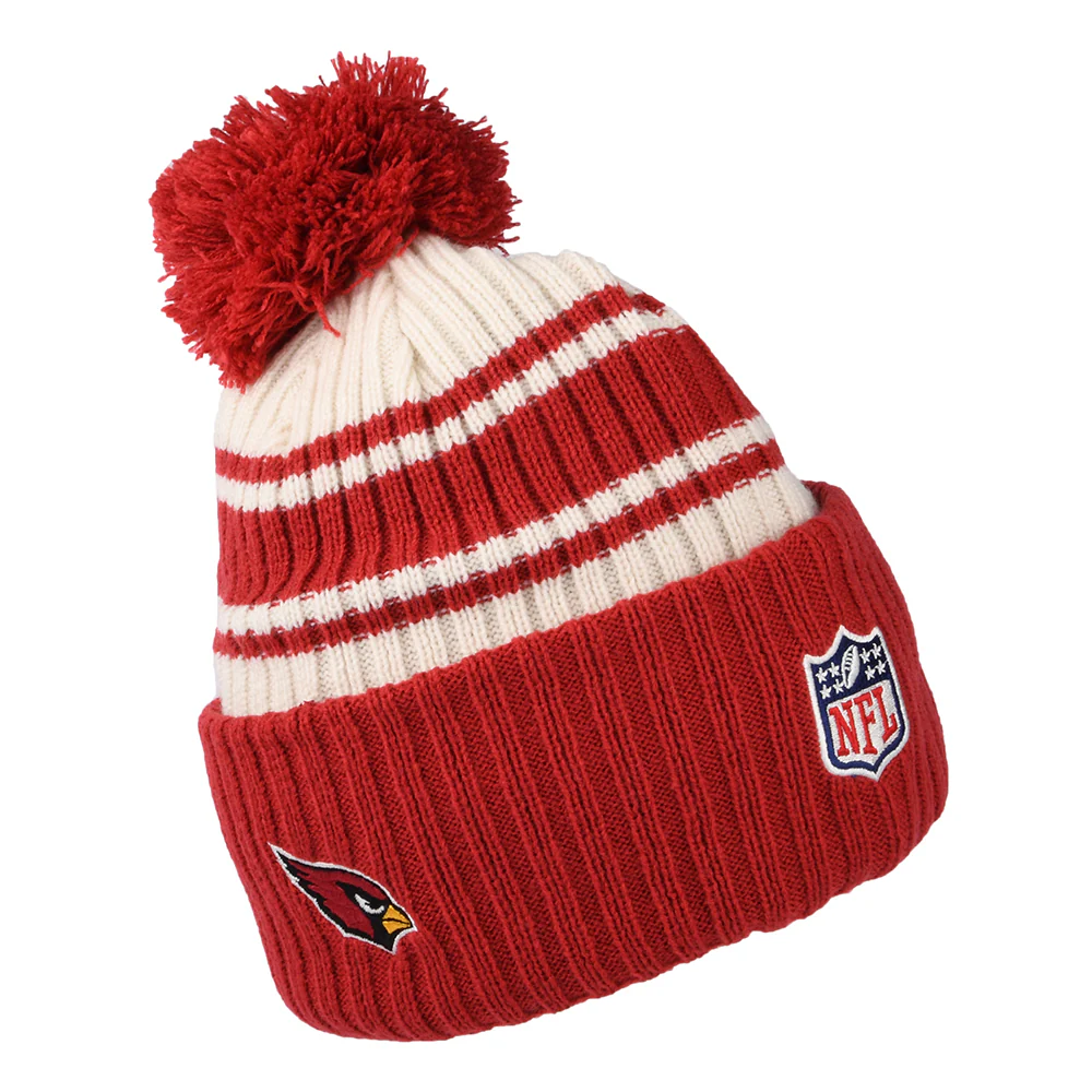 New Era Arizona Cardinals Bommelmütze - NFL Sideline Sport Knit - Rot-Weiß - Image 2