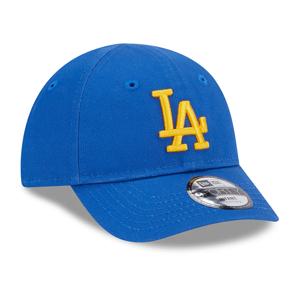 New Era Baby 9FORTY L.A. Dodgers Baseball Cap - MLB League Essential II - Azurblau-Gelb - Image 3