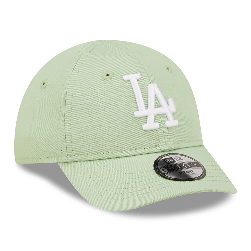 New Era Baby 9FORTY L.A. Dodgers Baseball Cap - MLB League Essential II - Hellgrün-Weiß - Image 3
