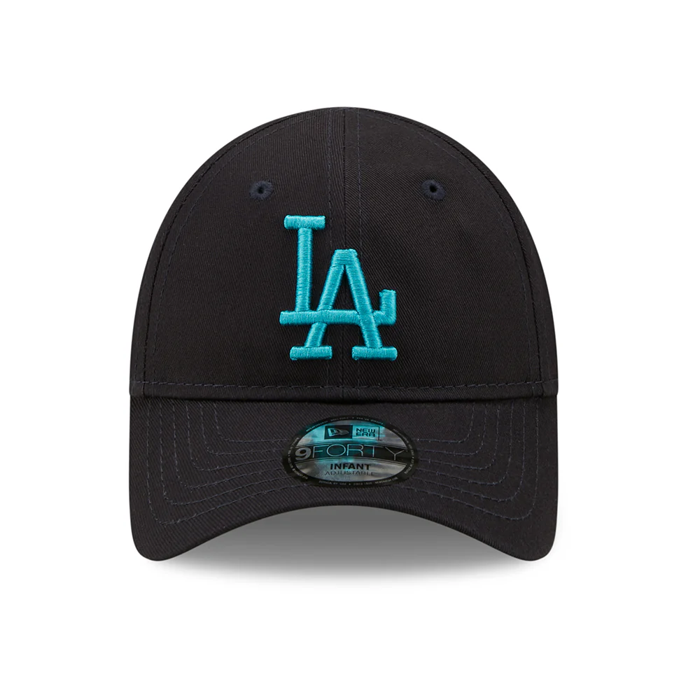 New Era Baby 9FORTY L.A. Dodgers Baseball Cap - MLB League Essential II - Marineblau-Türkis - Image 2