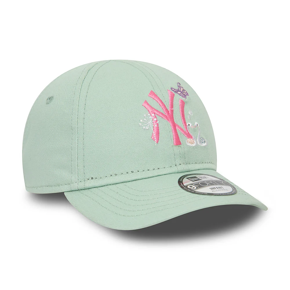 New Era Baby 9FORTY New York Yankees Baseball Cap - MLB Icon - Minzgrün-Rosa - Image 3
