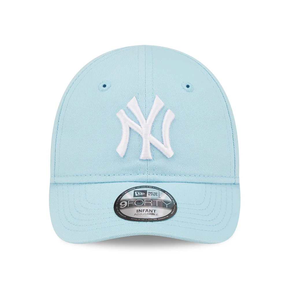 New Era Baby 9FORTY New York Yankees Baseball Cap MLB League Essential II - Hellblau-Weiß - Image 2