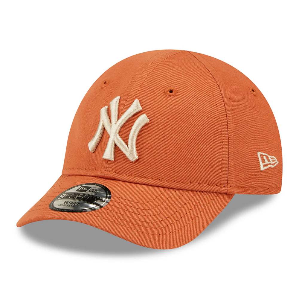 New Era Baby 9FORTY New York Yankees Baseball Cap MLB League Essential II - Orange-Hellbeige