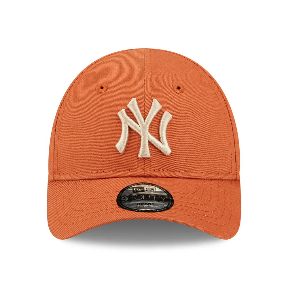 New Era Baby 9FORTY New York Yankees Baseball Cap MLB League Essential II - Orange-Hellbeige - Image 2