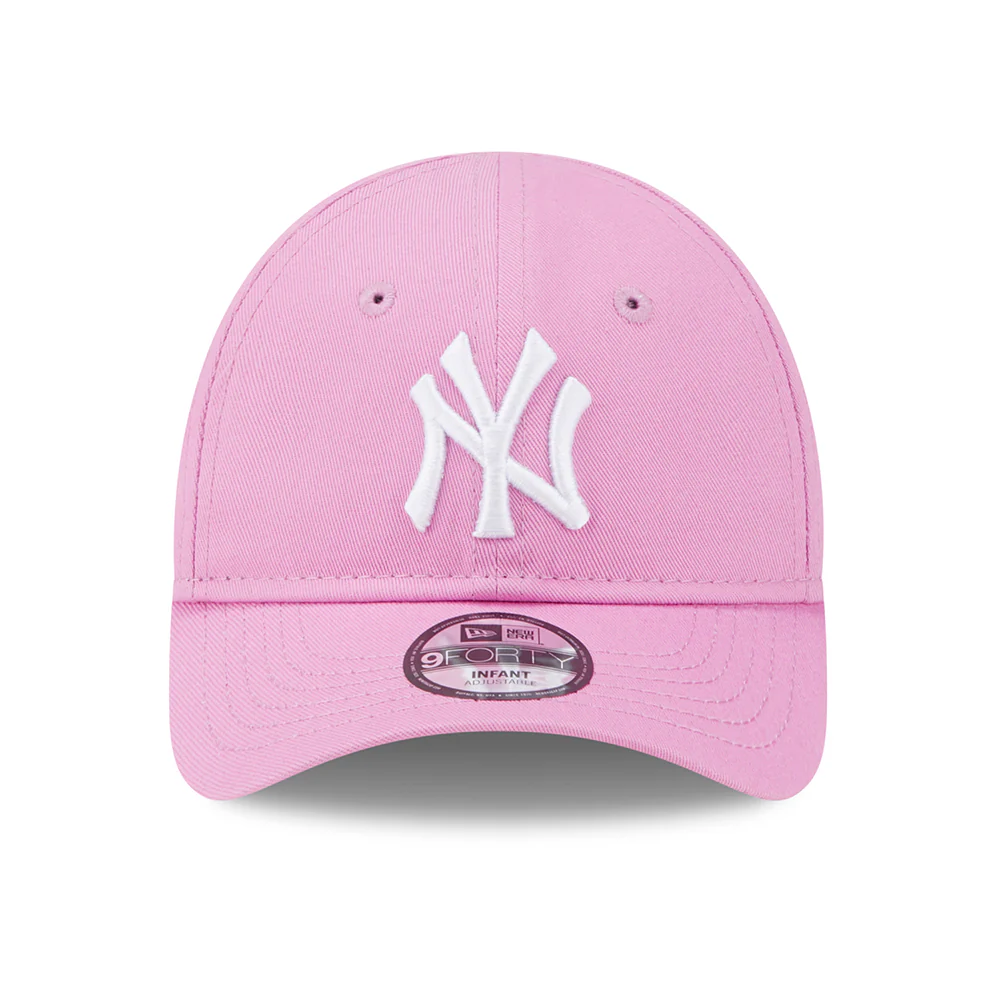 New Era Baby 9FORTY New York Yankees Baseball Cap MLB League Essential II - Rosé-Weiß - Image 2