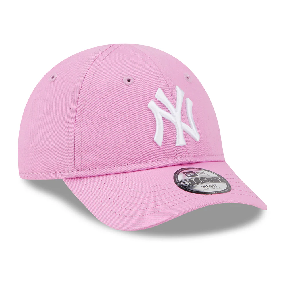 New Era Baby 9FORTY New York Yankees Baseball Cap MLB League Essential II - Rosé-Weiß - Image 3