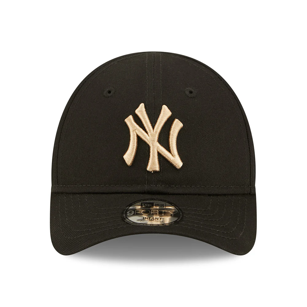 New Era Baby 9FORTY New York Yankees Baseball Cap MLB League Essential II - Schwarz-Hellbeige - Image 2