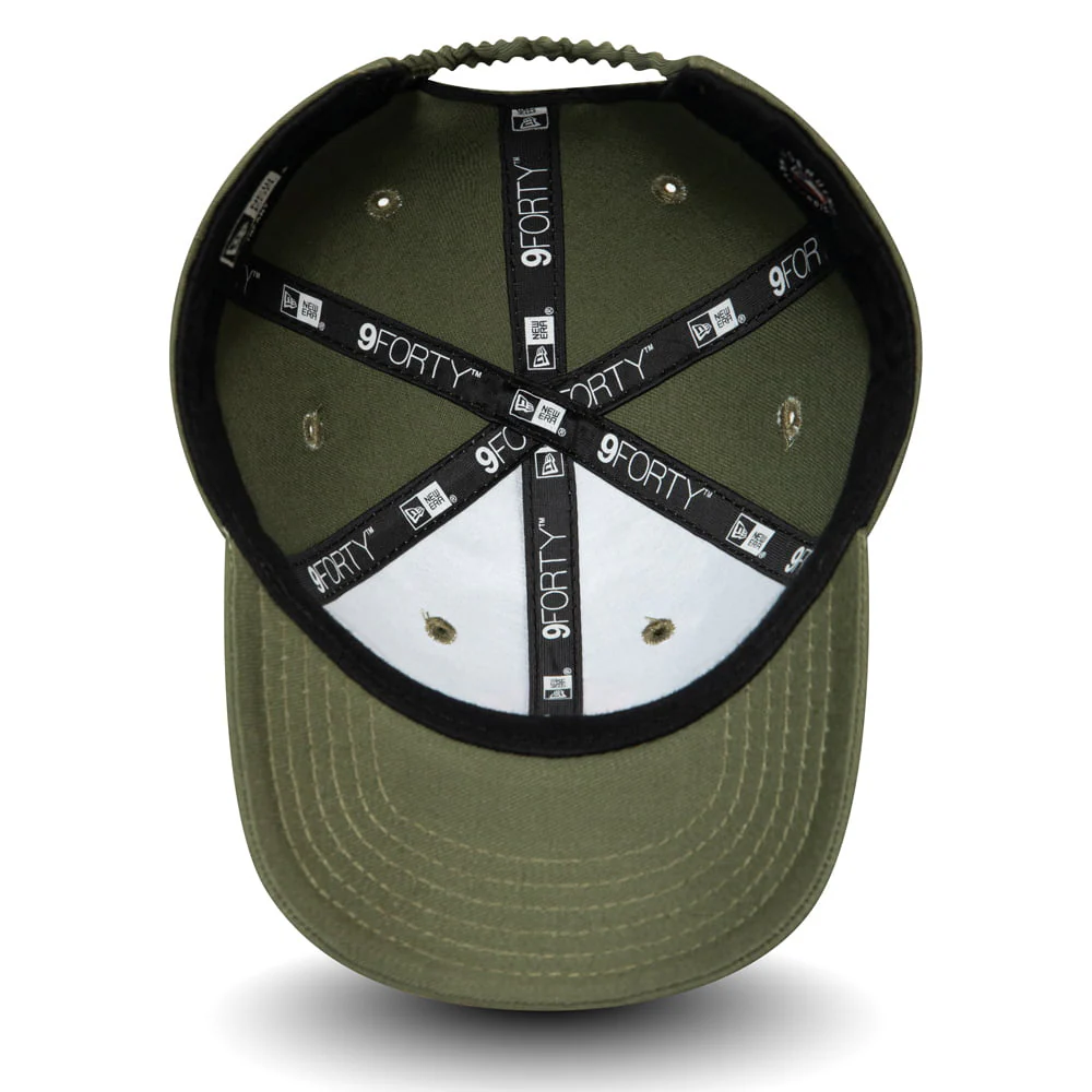 New Era Baby 9FORTY New York Yankees Baseball Cap - MLB League Essential - Olivgrün-Orange - Image 3