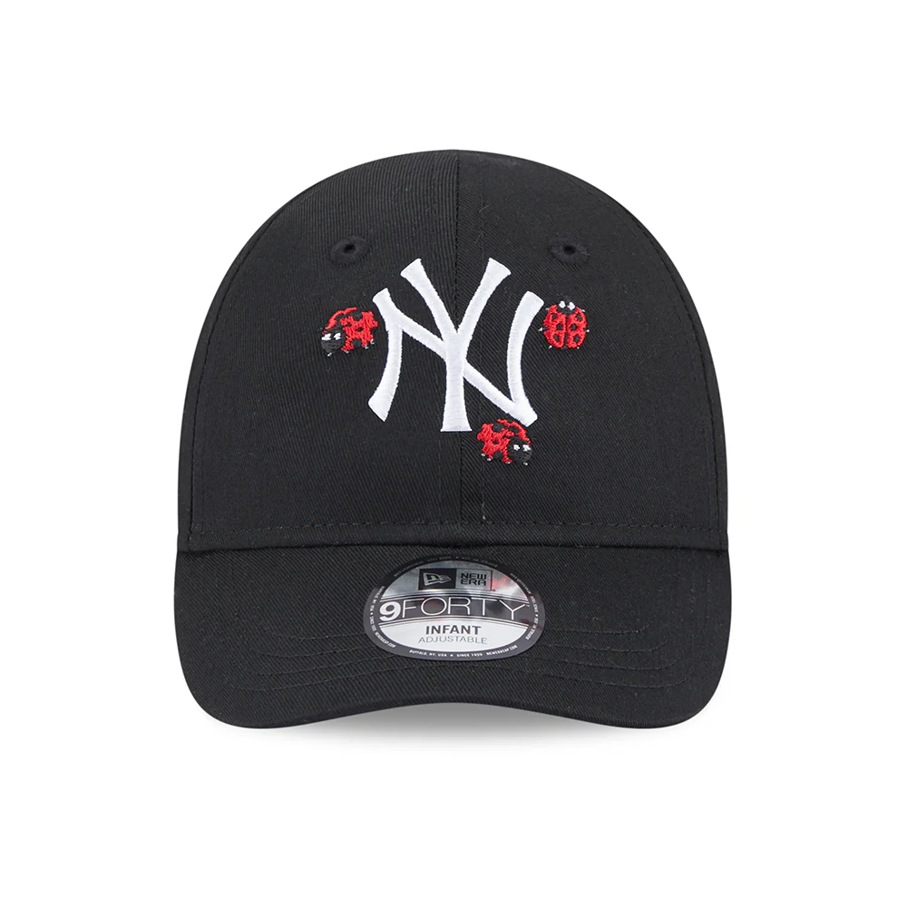 New Era Baby 9FORTY New York Yankees Baseball Cap - MLB Outdoor - Schwarz-Weiß - Image 2