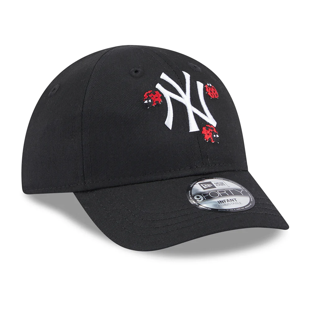 New Era Baby 9FORTY New York Yankees Baseball Cap - MLB Outdoor - Schwarz-Weiß - Image 3
