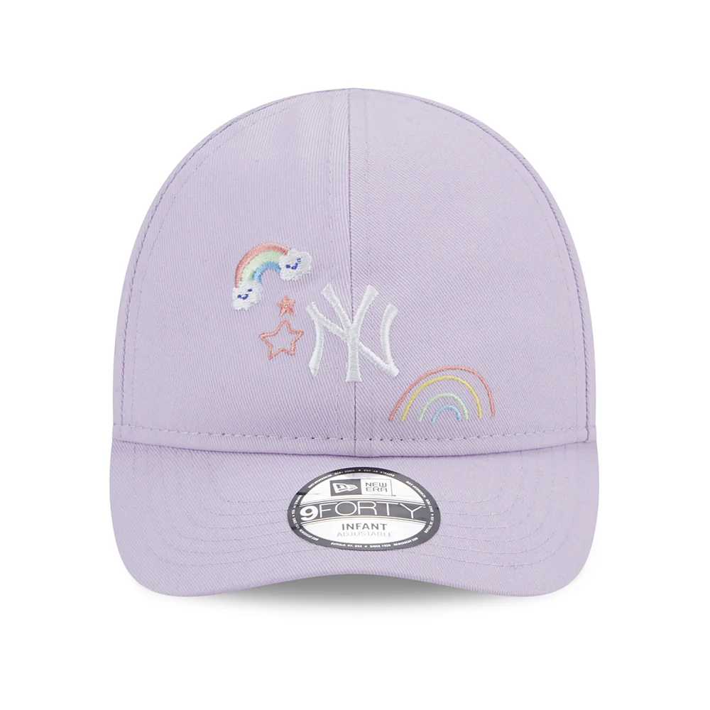 New Era Baby 9FORTY New York Yankees Baseball Cap - MLB Starry - Lavendel - Image 2