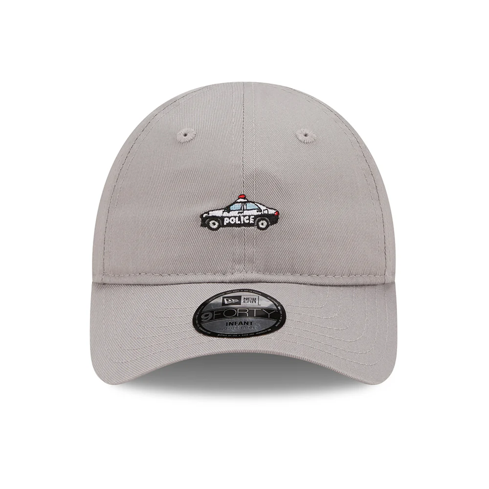 New Era Baby 9FORTY Polizeiauto Baseball Cap Icon - Grau - Image 2