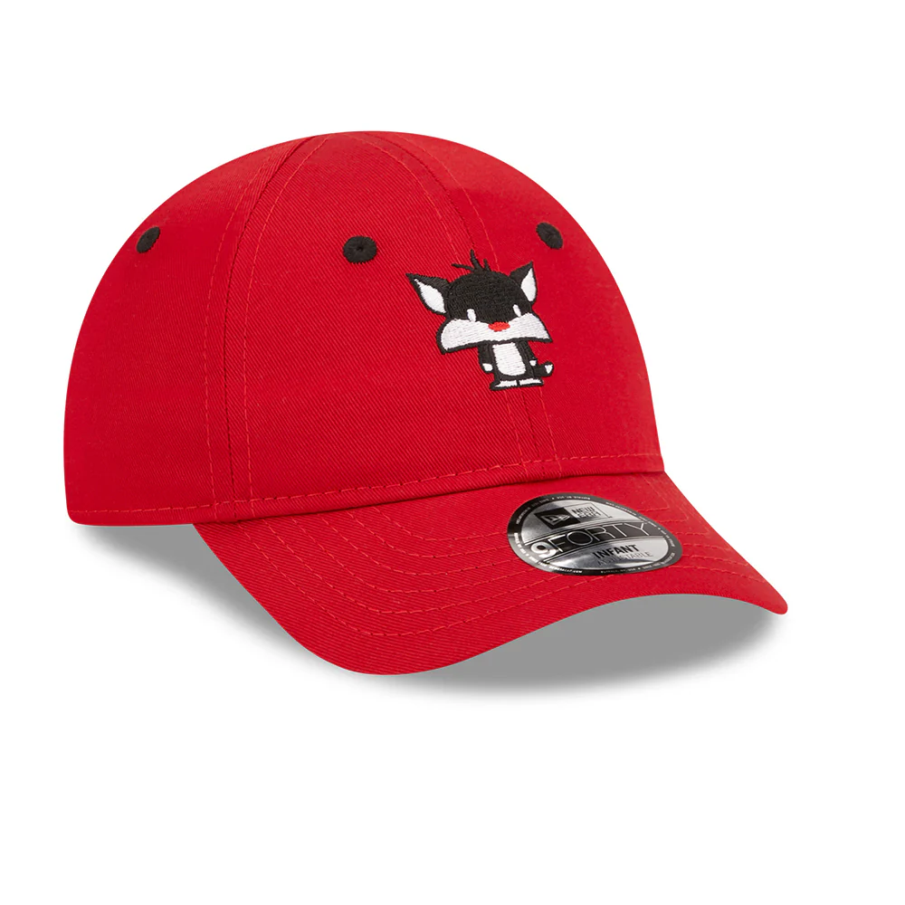 New Era Baby 9FORTY Sylvester Baseball Cap - Chibi Looney Tunes - Scharlachrot - Image 3