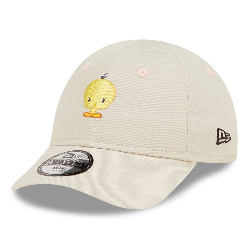 New Era Baby 9FORTY Tweety Baseball Cap - Chibi Looney Tunes - Steingrau