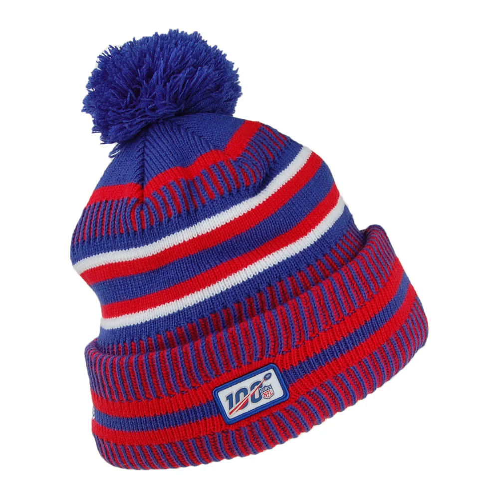 New Era Buffalo Bills Bommelmütze - NFL On Field Knit - Blau-Rot - Image 2