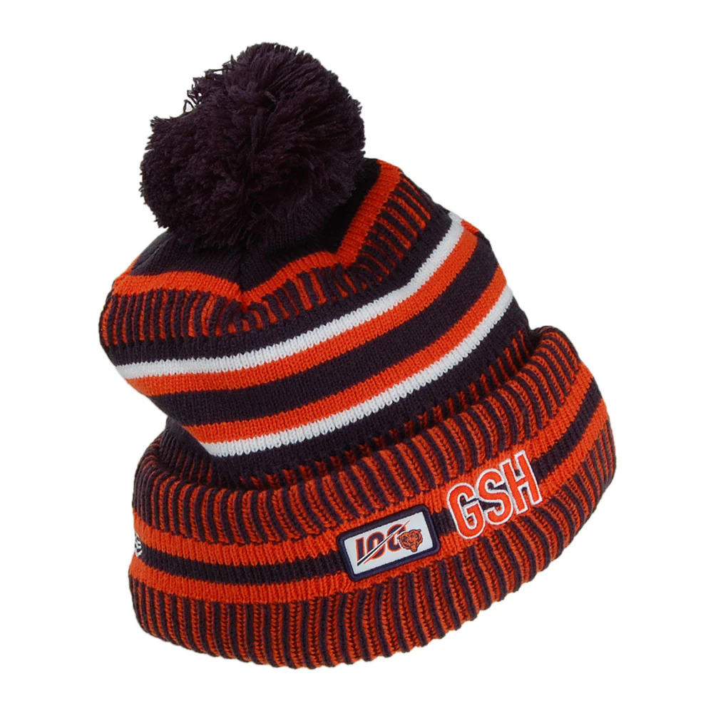 New Era Chicago Bears Bommelmütze - NFL On Field Knit - Orange-Marineblau - Image 2