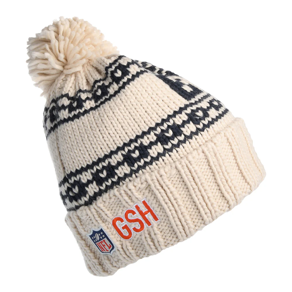 New Era Damen Chicago Bears Bommelmütze - NFL Sport Knit - Hellbeige - Image 2